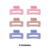 Imagen de Pinzas para cabello Ushas  x 6 unidades - Surtidas