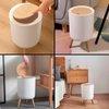 Imagen de Papelera con tapa a presión para living, cocina, baño  Estilo Nórdico