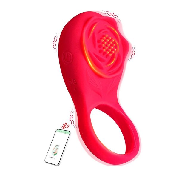 Imagen de Anillo vibrador  estimulador para pene  con  Control remoto  app