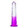 Imagen de Dildo Consolador Venoso transparente con color