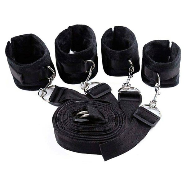 Imagen de Set de Bondage Restricción Grilletes para la Cama Muñequeras y Tobilleras