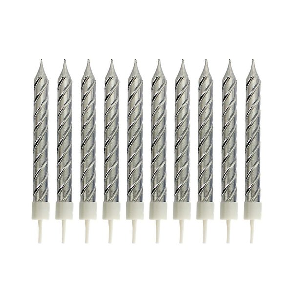 Imagen de Velas de cumpleaños torneadas con base x 10 unidades