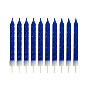 Imagen de Velas de cumpleaños torneadas con base x 10 unidades