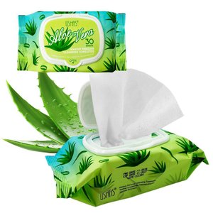 Imagen de Toallitas Ushas desmaquillantes-30 lienzos-aloe