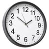 Imagen de Reloj de pared redondo blanco y negro - 25,5cm