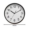 Imagen de Reloj de pared redondo blanco y negro - 25,5cm