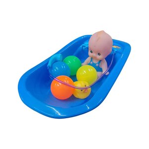 Imagen de Bañito con bebe y accesorios- 36x19cm.- 2 colores