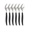 Imagen de Cucharas acero inox.-2 colores X 6 pc-19,5cm