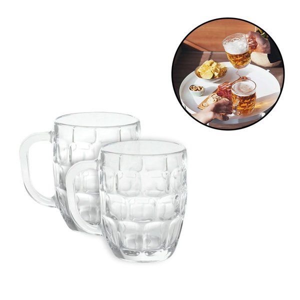Imagen de Jarra para cerveza de vidrio X 2  Unidades  -600ml
