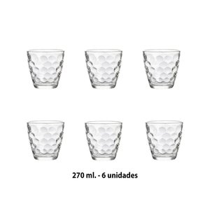 Imagen de Vasos de vidrio X 6 - 8,5x9cm.