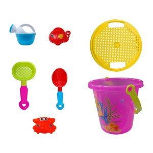 Imagen de Balde con accesorios para playa 7 pc.