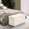 Imagen de Baul Puff Asiento Banqueta Piecera Cama - Color Beige