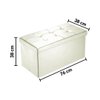 Imagen de Baul Puff Asiento Banqueta Piecera Cama - Color Beige