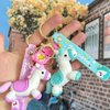 Imagen de Llavero Unicornio Con correa y Aro gancho - Diseños surtidos.