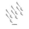 Imagen de Cucharas  Set x 6 cucharas en acero inoxidable