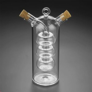 Imagen de Aceitero Vinagrero -  Frasco vidrio con doble dispensador