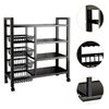 Imagen de Rack Organizador 4 estantes 4 canastos - Metal con rueda