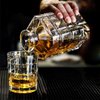 Imagen de Botella de vidrio labrado con tapón - Whisky o licor  1 Litro