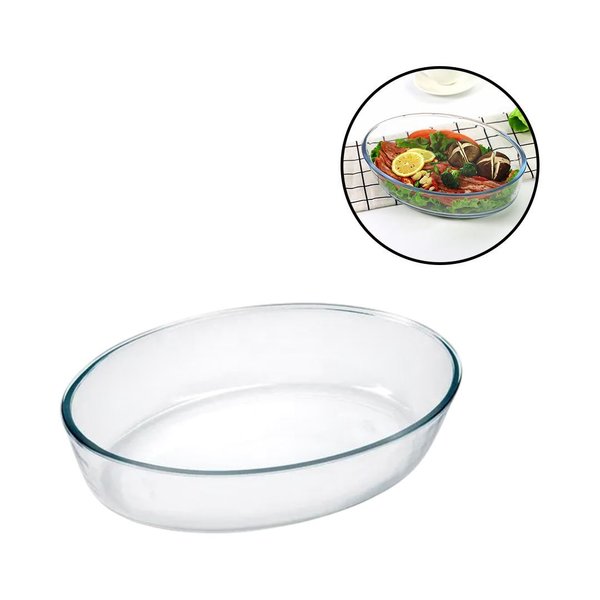 Imagen de Fuente de vidrio transparente redonda honda