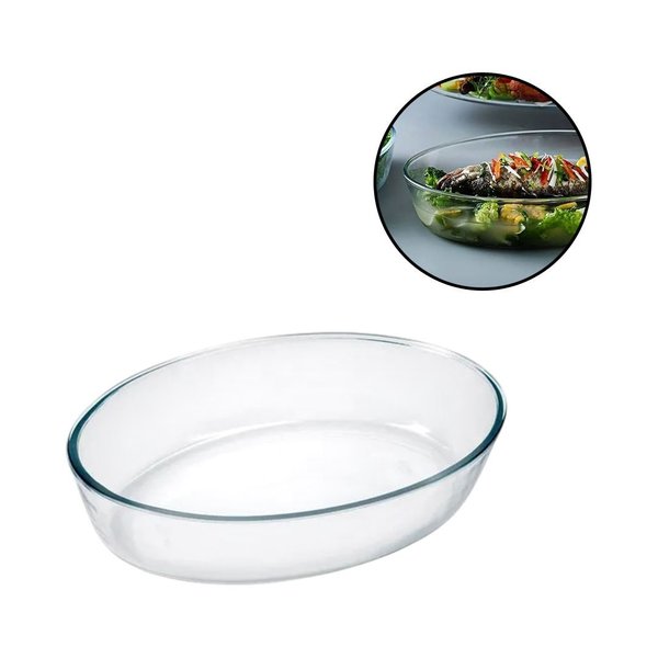 Imagen de Fuente de vidrio transparente redonda honda
