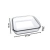 Imagen de Fuente de vidrio transparente cuadrada honda