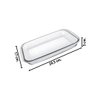 Imagen de Fuente de vidrio transparente rectangular honda