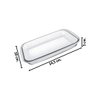 Imagen de Fuente de vidrio transparente rectangular honda