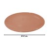 Imagen de Plato ceramica redondo liso color-26,5cm.-4 colores
