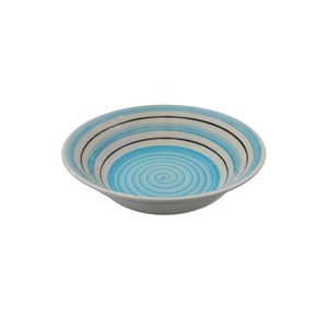 Imagen de Plato ceramica redondo hondo circulos color -22,5cm.-colores