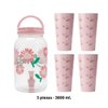 Imagen de Frasco para jugos con canilla y tapa estampado con vasos
