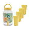 Imagen de Frasco para jugos con canilla y tapa-estampado con vasos-3,8