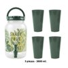 Imagen de Frasco para jugos con canilla y tapa-estampado con vasos-3,8