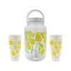 Imagen de Frasco para jugos con canilla y tapa-estampado con vasos-3,8