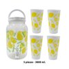 Imagen de Frasco para jugos con canilla y tapa-estampado con vasos-3,8