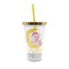 Imagen de Vaso con tapa colores metalizados y sorbito-450 ml. 4 diseño
