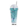 Imagen de Vaso con tapa con pelotitas-unicornio y sorbito-450 ml. 4 di