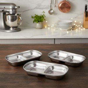 Imagen de Bowl doble metalizado para salsas o dips