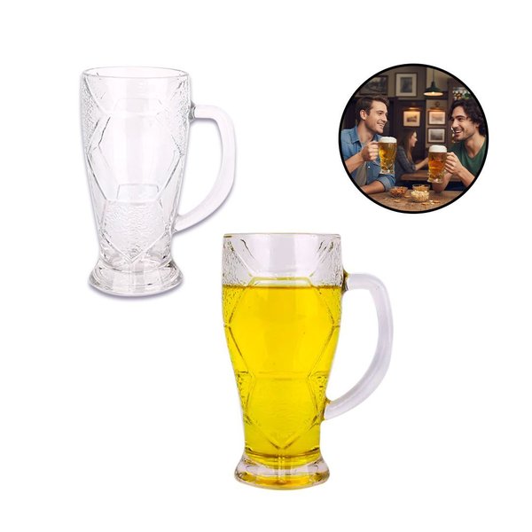 Imagen de Jarra de vidrio cervecera Set x 2 Jarras  - 420ml c/u