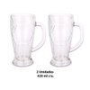 Imagen de Jarra de vidrio cervecera Set x 2 Jarras  - 420ml c/u