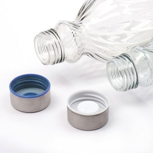Imagen de Botella de vidrio con tapa metalica 1 litro