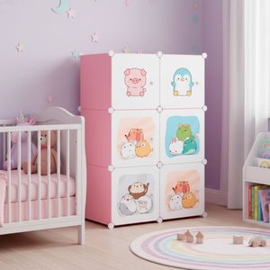 Imagen de Ropero Armario Infantil armable con puertas