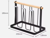 Imagen de Escurridor Soporte de Vasos en Metal y Bambu