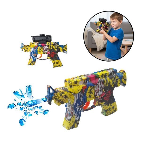 Imagen de Pistola estampada lanza pelotitas de gel-18x11cm-4 diseños