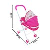 Imagen de Cochecito moises para muñeca en bolsa-47x25cm.