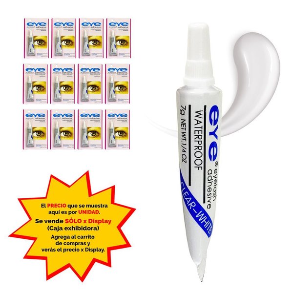Imagen de Pegamento para pestañas en blister-Clear White
