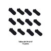 Imagen de Medias soquete lisas negras X 12 pares