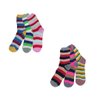 Imagen de Medias para dama x 12 pares - Diseño franjas anchas Colores SURTIDOS.