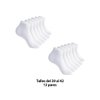 Imagen de Medias cortas para dama  X 12 pares   Color blanco