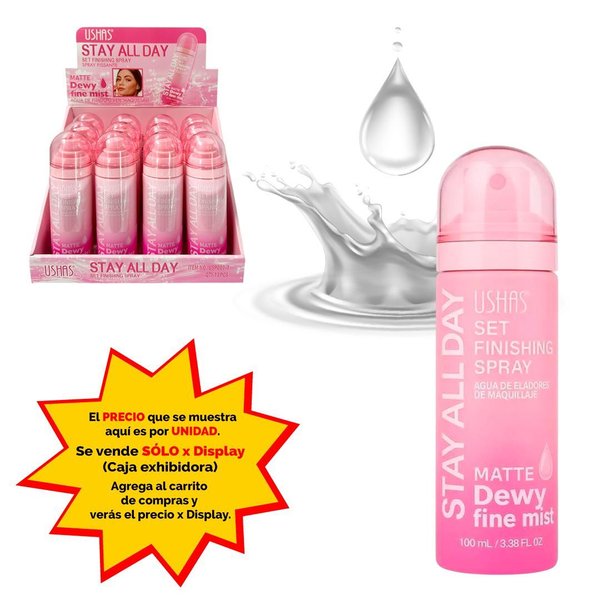 Imagen de Spray Ushas-mate fijador de maquillaje