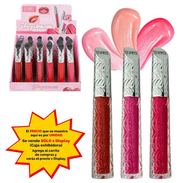 Imagen de Brillo labial Ushas- 6 tonos- UC121A